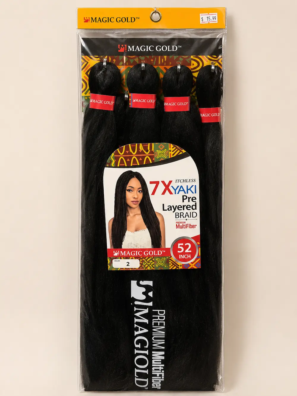 Magic Gold 7X Yaki Pre-Layered Braid - Hair Extensions at Mama Africa Store, Kitchener